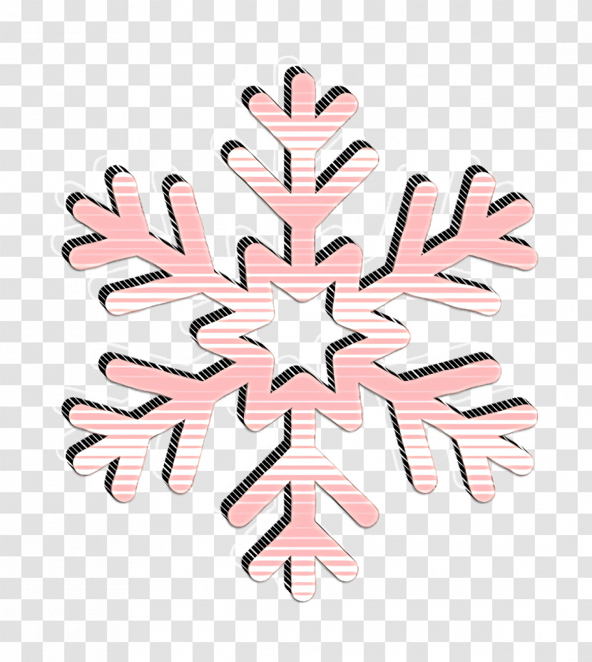 Merry Christmas Line Icon Snowflake Icon Snow Icon Transparent PNG