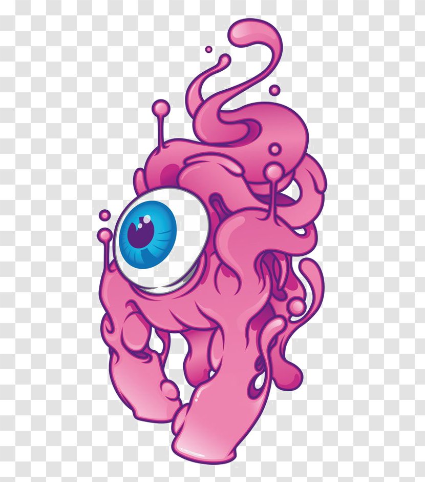 Visual Arts Aleix Gordo Hostau - Cartoon - Ilustrador, Cxf3mic, Muralista Illustrator Behance IllustrationBig Eyed Monster Transparent PNG