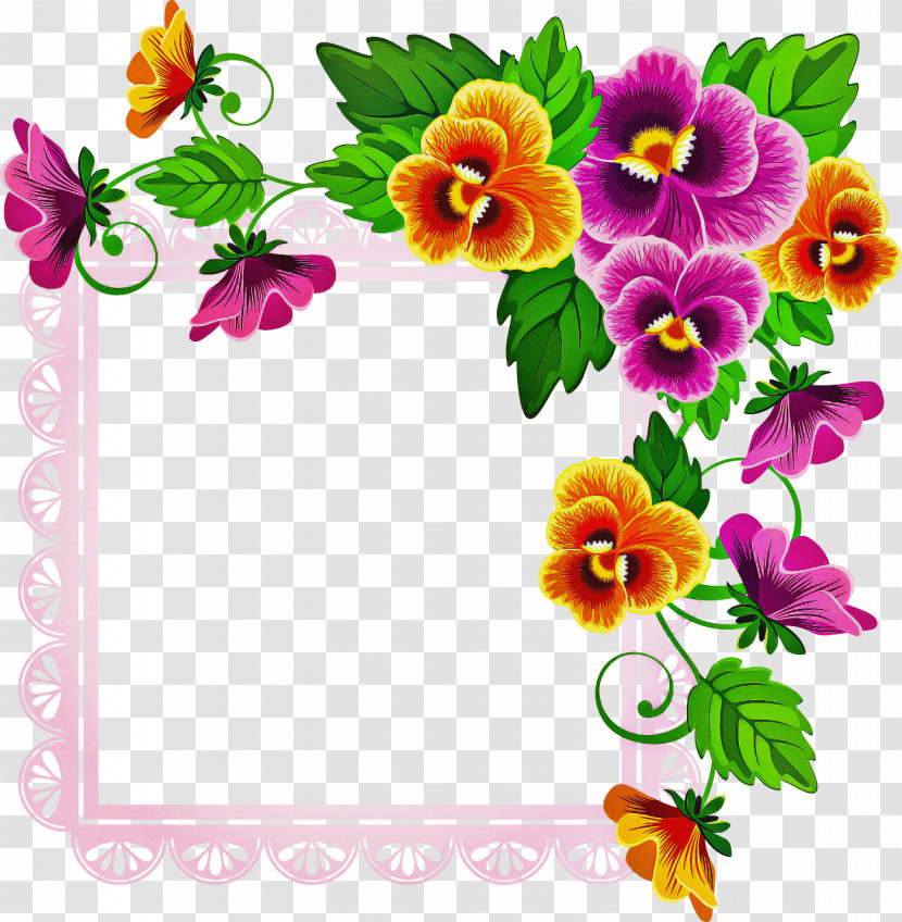 Butterfly Orchid Frame Floral Frame Flower Frame Transparent PNG