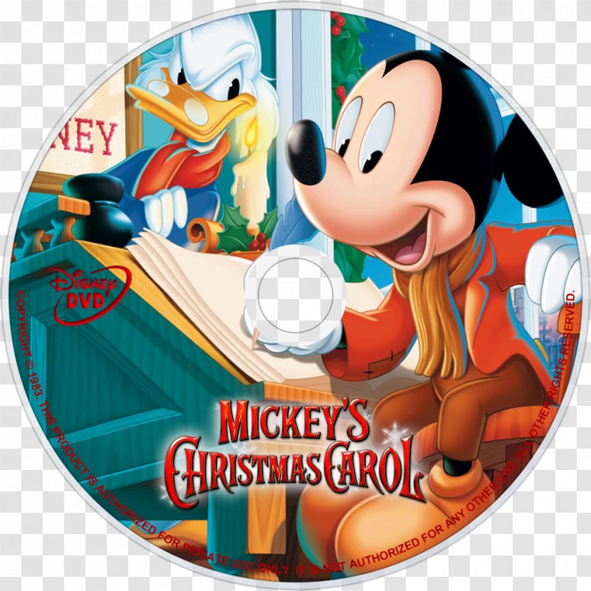A Christmas Carol Mickey Mouse Donald Duck Ebenezer Scrooge Rudolph - Dvd Transparent PNG