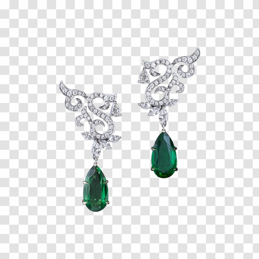 Earring Emerald Jewellery Necklace Gilan - Gold Transparent PNG