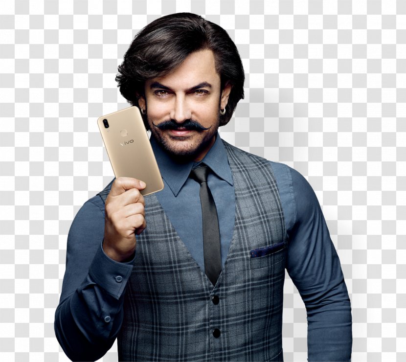 Aamir Khan Vivo V9 Oppo F7 India - Facial Hair - Person Computer Transparent PNG