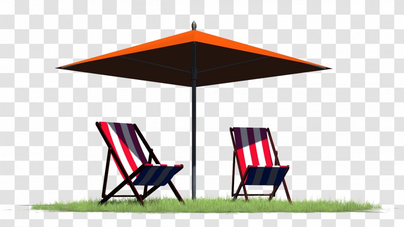 Eames Lounge Chair Deckchair Chaise Longue - Brand - Umbrella On Grass Island Transparent PNG