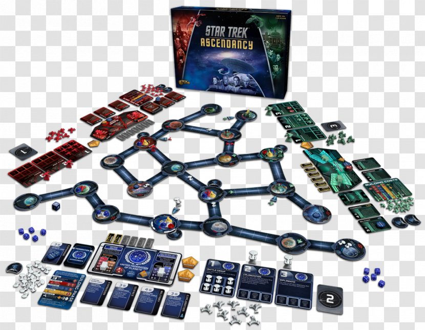 Game United Federation Of Planets Romulan Star Trek Klingon - Electronic Component - Board Transparent PNG
