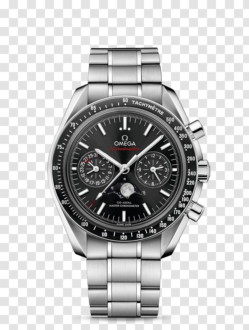 Omega Speedmaster SA Chronometer Watch Chronograph Coaxial Escapement - Strap Transparent PNG