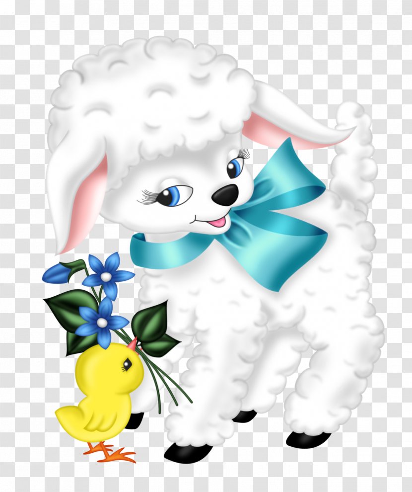 Easter Bunny Sheep Lamb And Mutton Clip Art - Zazzle Transparent PNG