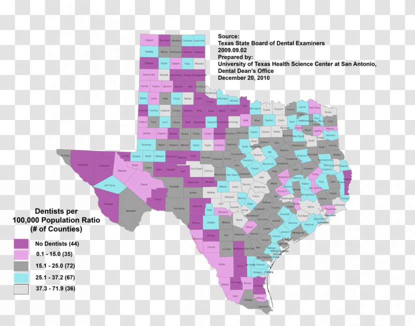 San Antonio Map Population South Texas Healthcare Shortage Area - Text Transparent PNG