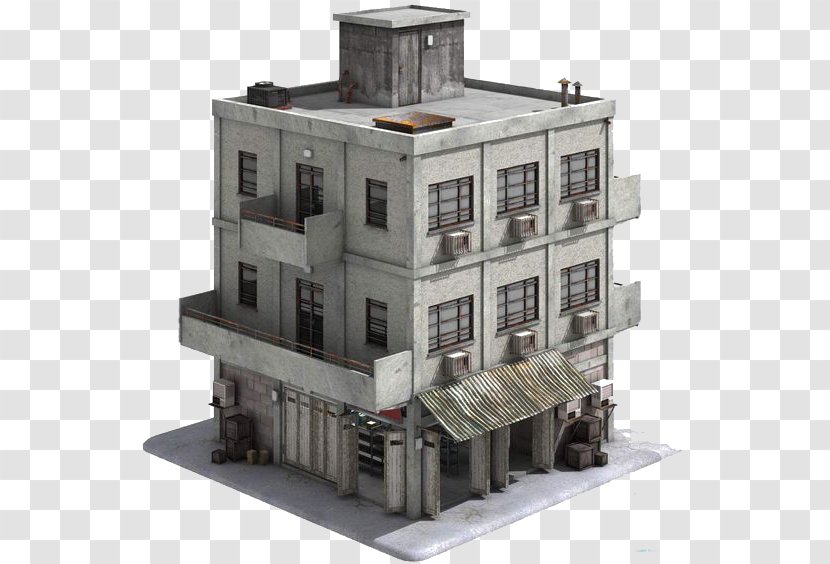 Building Unreal Engine 4 3D Modeling Concept Art Video Game - ThreeDimensional Factory Model Transparent PNG