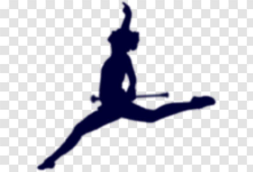 Baton Twirling Dance Majorette Clip Art - Cheerleading - Champion Silhouette Transparent PNG