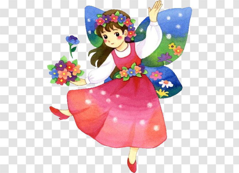 U0e01u0e32u0e23u0e4cu0e15u0e39u0e19u0e0du0e35u0e48u0e1bu0e38u0e48u0e19 Animation Cartoon Illustration - Tree - Beautiful Flower Fairy Transparent PNG