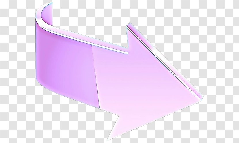 Paper Arrow - Triangle - Magenta Transparent PNG