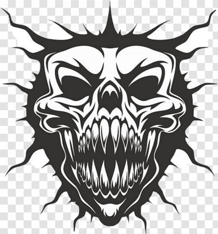 Vector Graphics Royalty-free Illustration Devil Skull - Drawing Transparent PNG