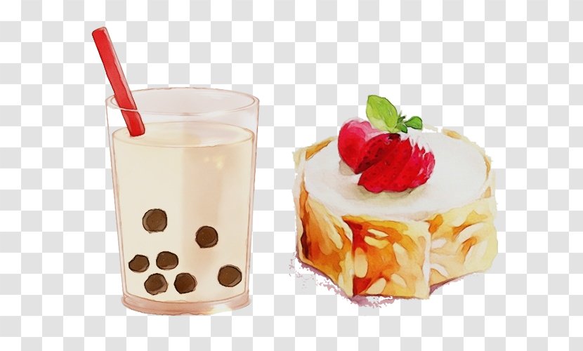 Milk Tea Background - Garnish - Cream Iced Coffee Transparent PNG