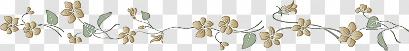 Flower Border Flower Background Floral Line Transparent PNG