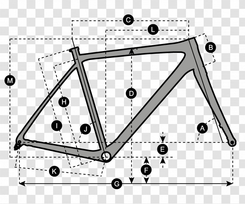 Bicycle Frames Geometry Scott Sports Cyclo-cross - Drawing - Bike Front Transparent PNG