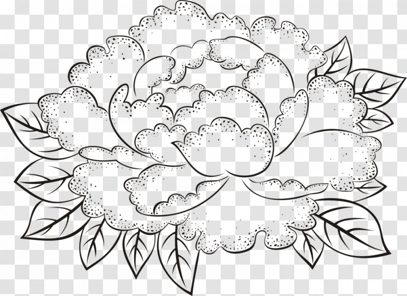 Floral Design Moutan Peony Drawing Painting Flower - 0 1 5 Transparent PNG