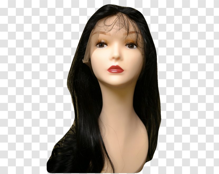 Lace Wig Black Hair - Com Transparent PNG