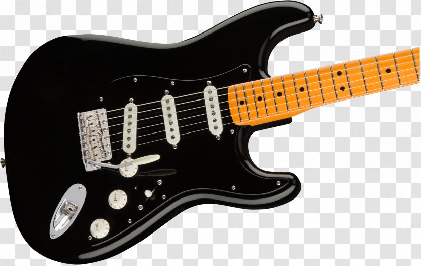 Fender Stratocaster The Black Strat Electric Guitar Musical Instruments - Electronic Instrument - Pink Tone Transparent PNG