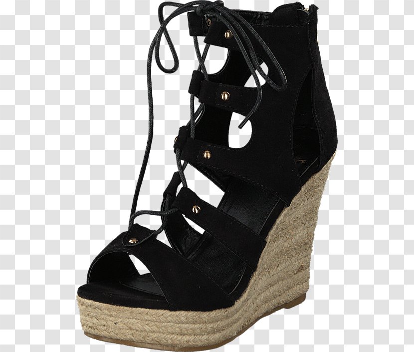 High-heeled Shoe Suede Boot Black M - High Heeled Footwear Transparent PNG