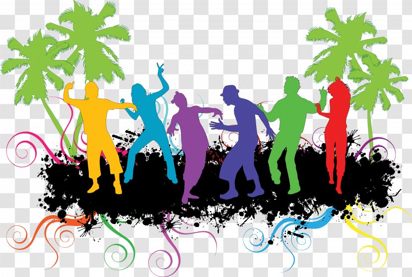 Dance Party Clip Art - Zumba Silhouette Transparent PNG