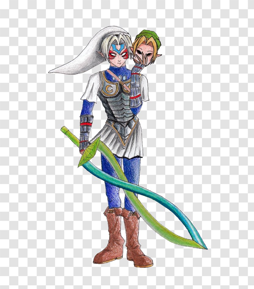 Deity Link Drawing Goddess The Legend Of Zelda: Majora's Mask - Fierce Transparent PNG