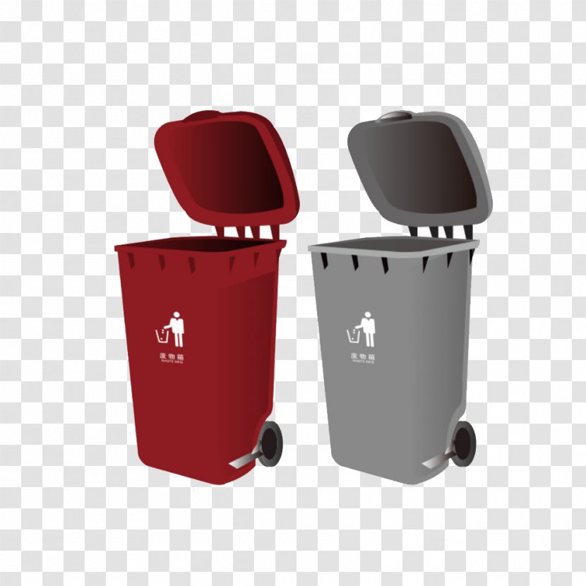 Rubbish Bins & Waste Paper Baskets Recycling Bin Vector Graphics Plastic - Advertising - Garbage Can Transparent PNG