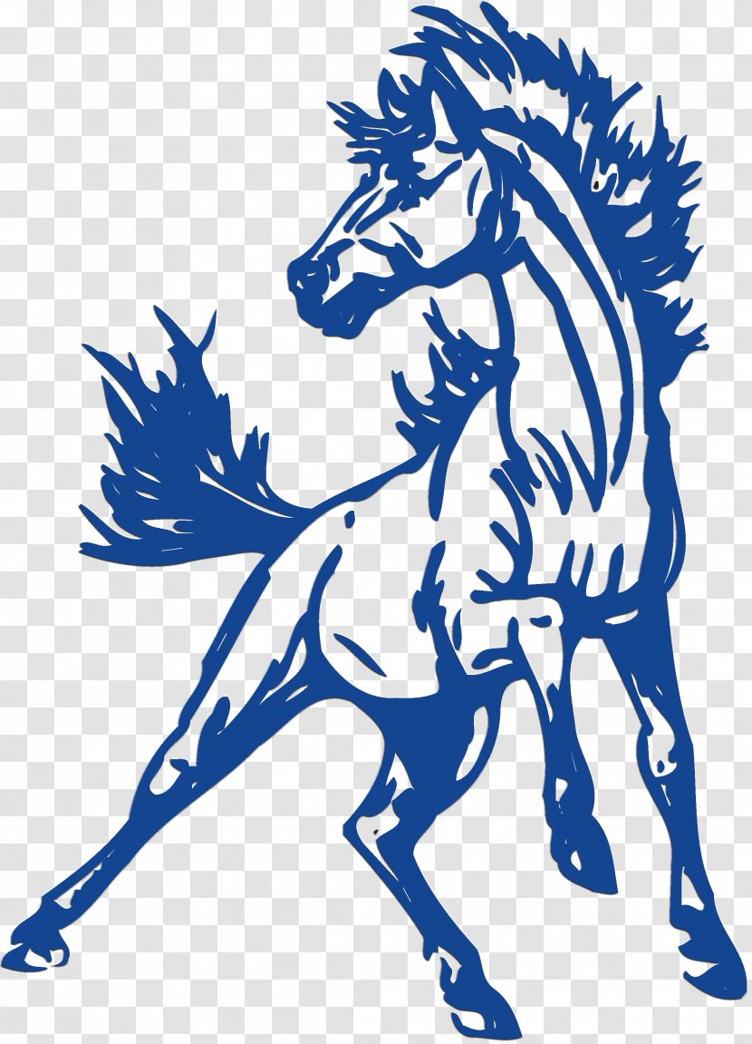 John Jay High School Clip Art Mustangs Yearbook Earl Warren - Coloring Book - Mustang Transparent PNG