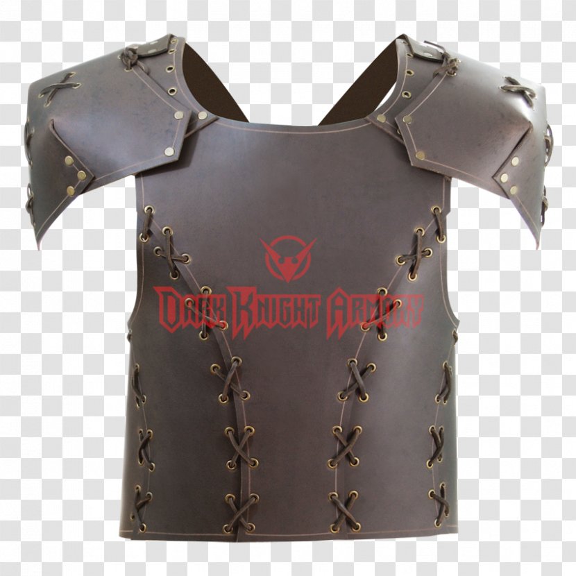 Pauldron Breastplate Armour Body Armor Cuirass - Leather Transparent PNG
