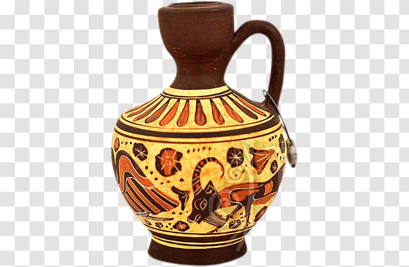 Vase Jug Pottery Of Ancient Greece Oenochoe - Pitcher Transparent PNG