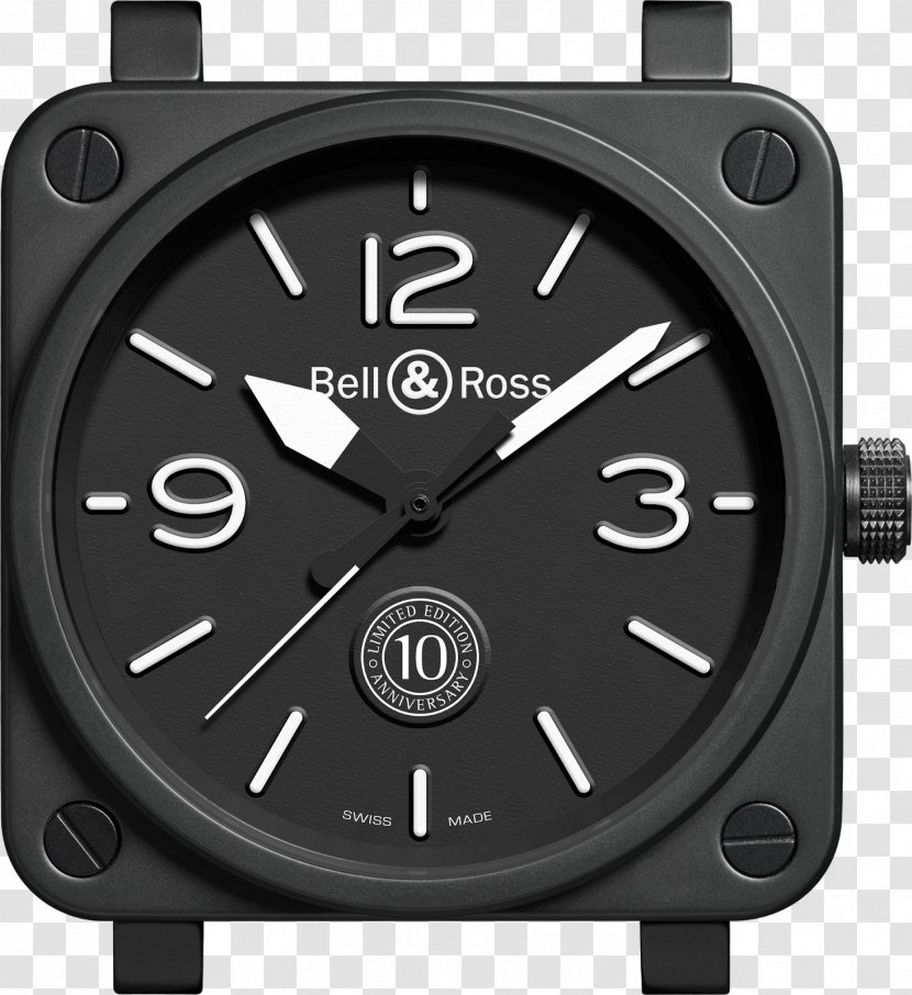 Bell & Ross WatchTime Movement Chronograph - Watch Strap Transparent PNG