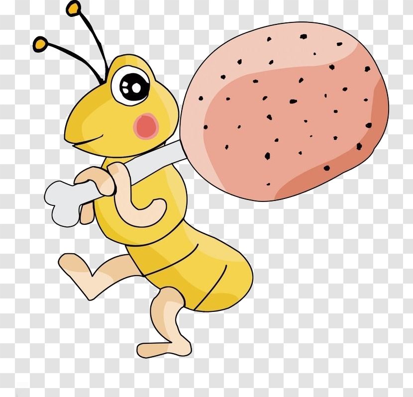 Cartoon - Membrane Winged Insect - Yellow Ants Transparent PNG