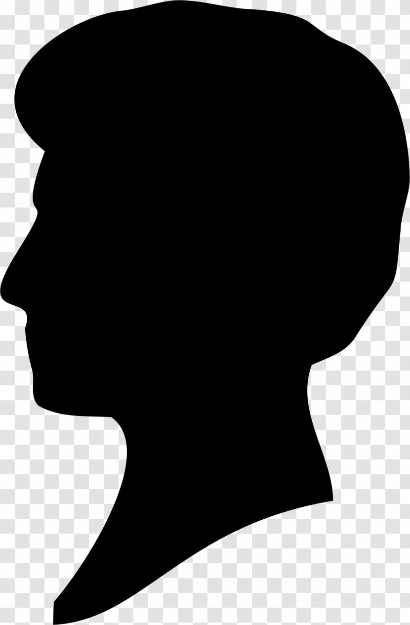 Silhouette Female Clip Art - Head - Profile Transparent PNG