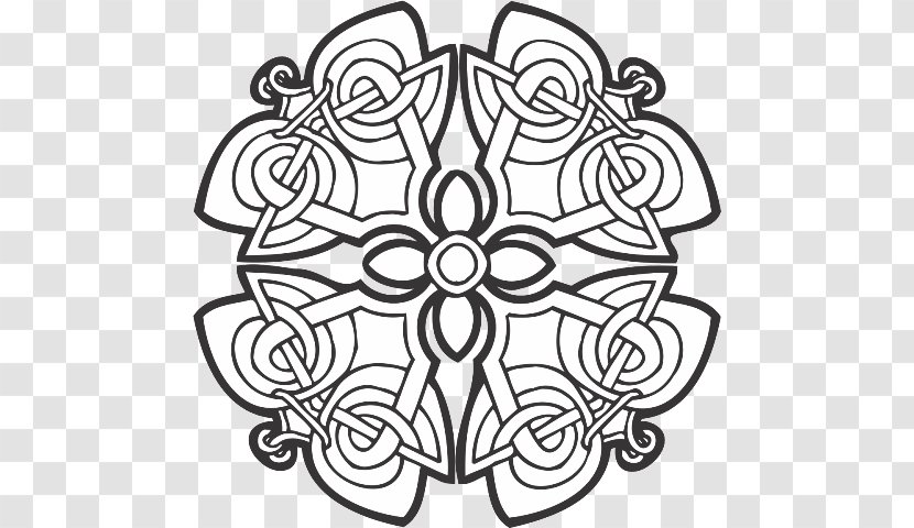 Celtic Knot Celts Ornament Coloring Book Ogham - Drawing - Floral Design Transparent PNG
