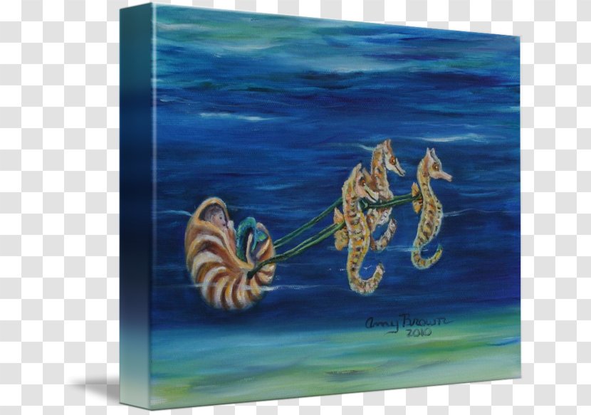 Seahorse Painting Acrylic Paint Transparent PNG