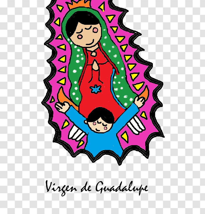 Our Lady Of Guadalupe Drawing - Cartoon - Silhouette Transparent PNG