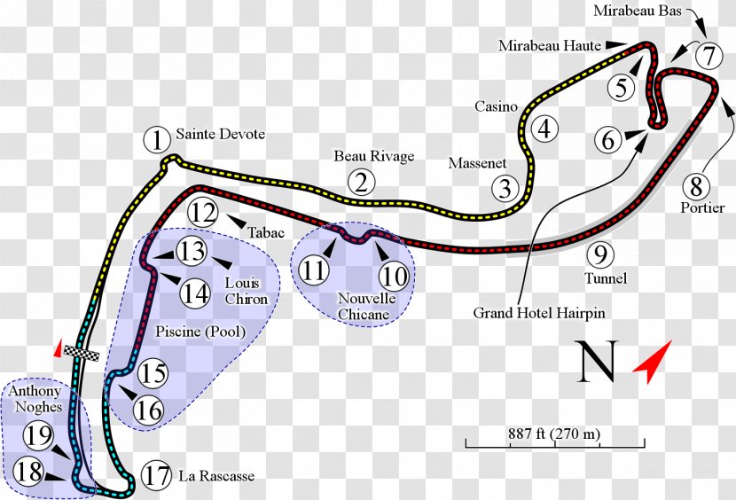 Monte Carlo 2018 FIA Formula One World Championship Monaco Grand Prix Circuit De 2017 - Area - Blind Man Of Bethsaida Transparent PNG