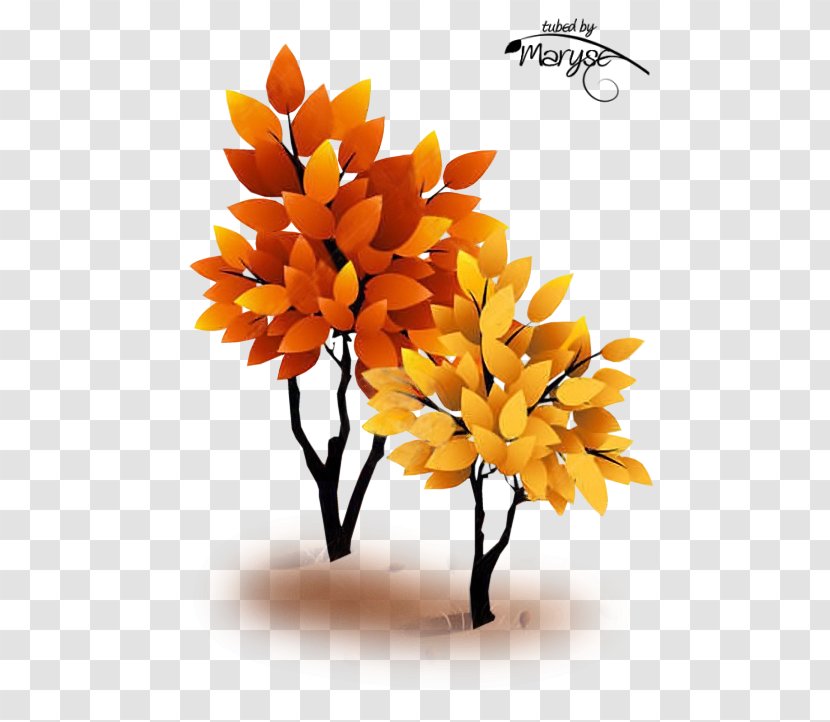 Keeping Current Matters Landscape Autumn Floral Design - Orange Transparent PNG
