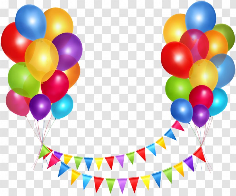 Happy Birthday To You Party Balloon Clip Art - Floating Balloons Transparent PNG