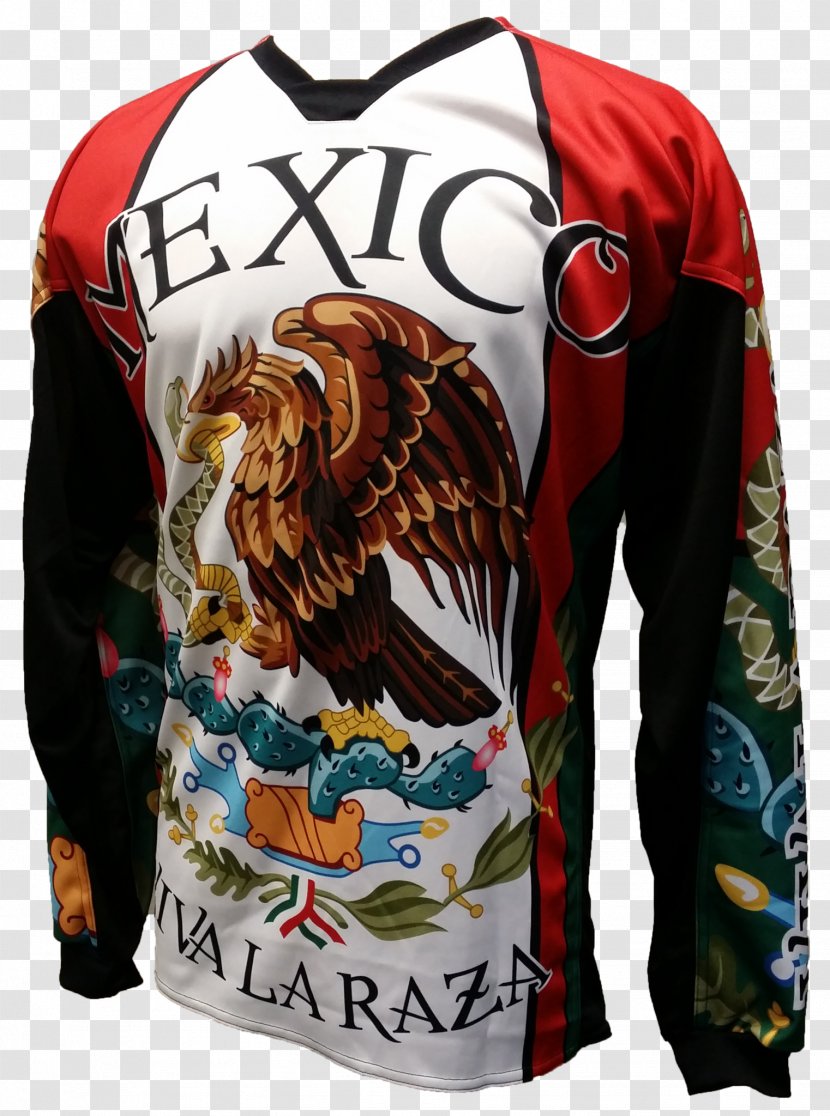 Long-sleeved T-shirt Jacket Sweater - Outerwear - MEXICO Jersey Transparent PNG