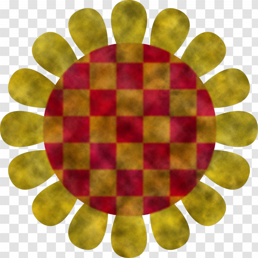 Yellow Circle Symmetry Pattern Magenta Transparent PNG