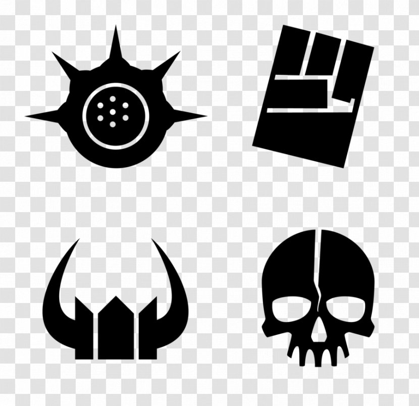 Mighty Cannon Shooter Black Rock Logo Symbol Emblem - Frame - Dead Space Transparent PNG