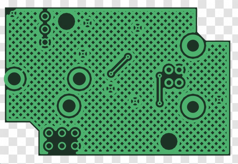 Copper Pour Printed Circuit Board Ground Plane Electronic - Crosstalk - Via Transparent PNG