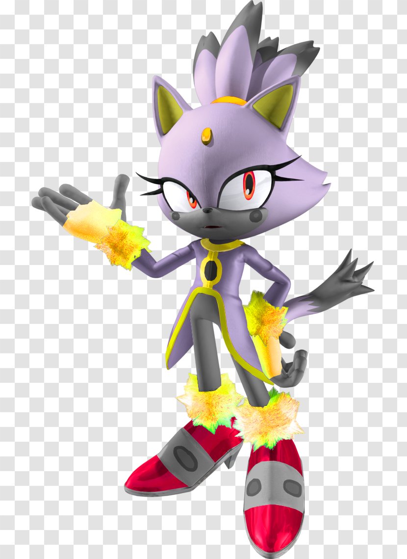 Blaze The Cat Photography Metal Sonic - Figurine Transparent PNG