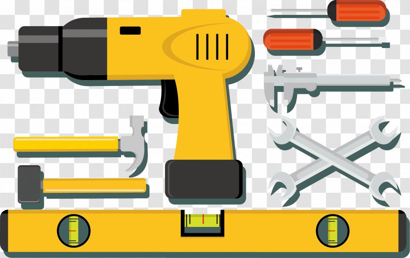 Tool Icon - Yellow - Building Decoration And Tools Transparent PNG