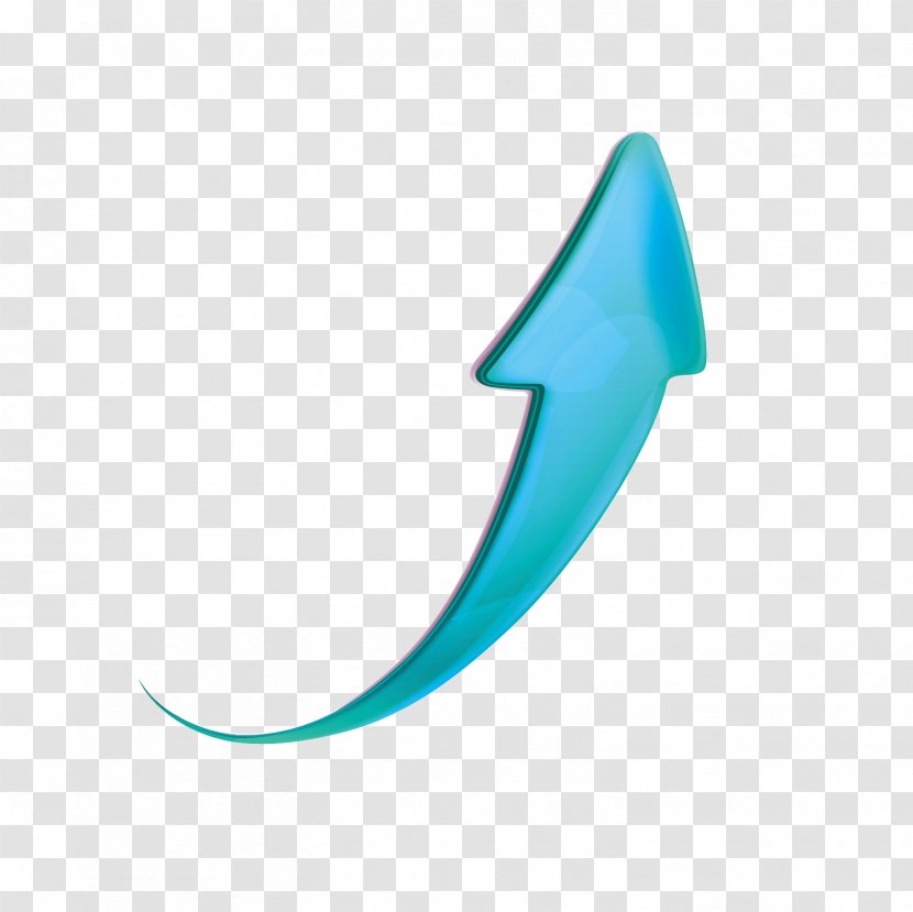 Arrow Blue - Curve Transparent PNG