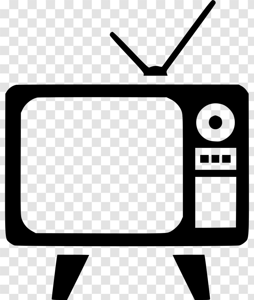 Clip Art Television - Black - Vintage Tv Transparent PNG