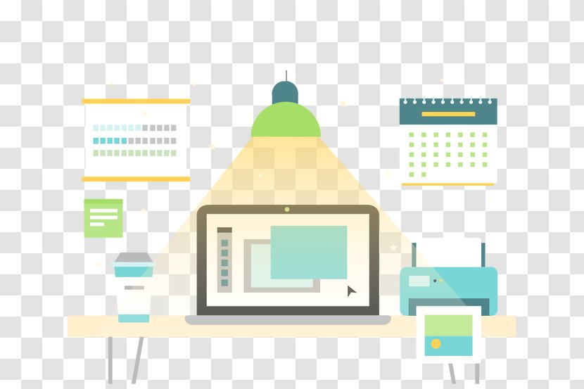 Graphic Design Euclidean Vector Designer - Yellow - Flat Home Office Transparent PNG