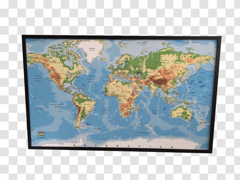 World Map United States Mural - Painting - Wood Bord Transparent PNG