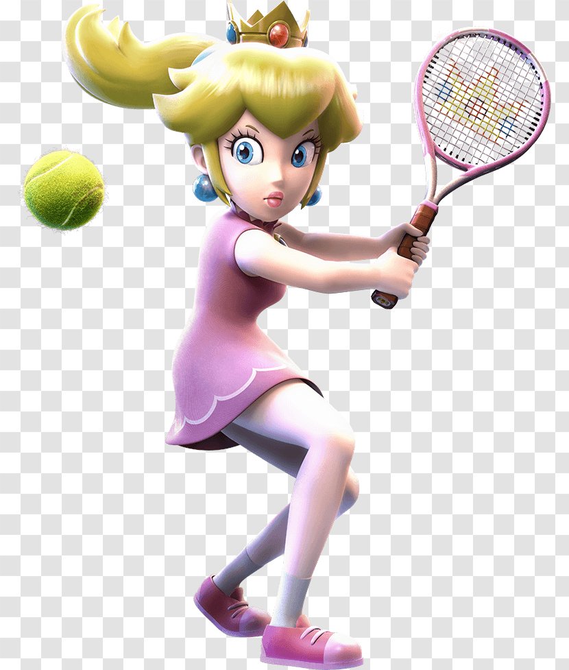 Mario Sports Superstars Princess Peach Mix Super Smash Bros. For Nintendo 3DS And Wii U Tennis - Game Transparent PNG