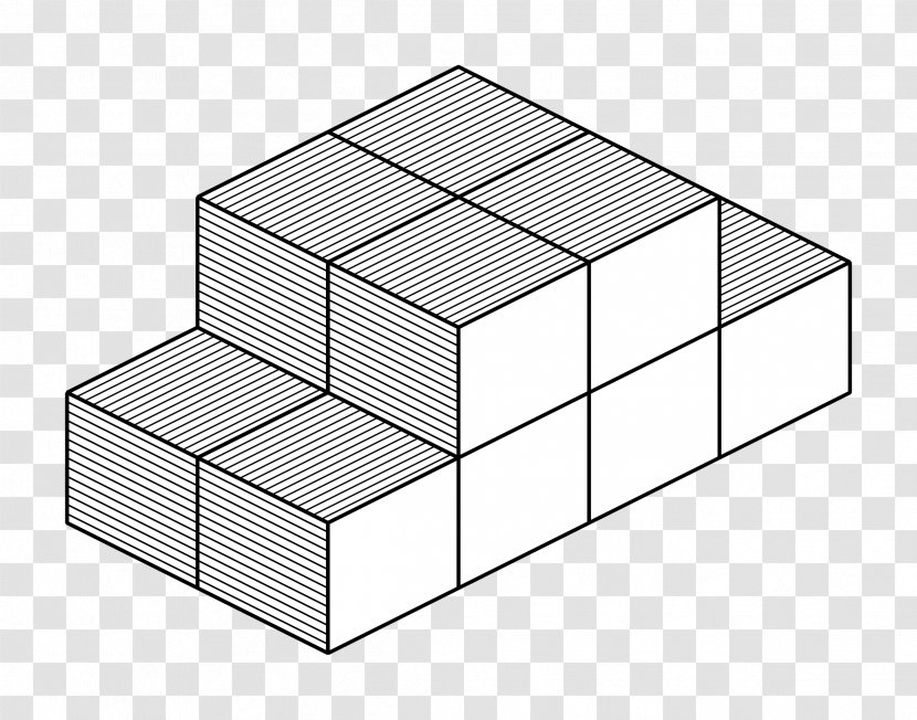 Isometric Projection Drawing Cube Clip Art - Coloring Book Transparent PNG